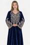 Velvet Ladies Embroidered Jalabiya Dress Abaya - Velvet Women's Embroidered Jalabiya Dress - 2