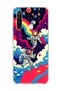 Redmi Note 8 Compatible Astronaut and Rainbow Printed Transparent Phone Case