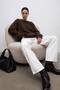 Noelle Basic Knitwear Sweater – Women's Crew Neck Long Sleeve Ribbed Soft Textured Sweater - 2