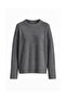 Noelle Basic Knitwear Sweater – Women's Crew Neck Long Sleeve Ribbed Soft Textured Sweater - 3