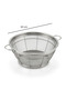 Stainless Steel Net Basket/Strainer with Dual Handles – 32 cm - 3