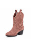 Ravella Western Look Pointed Toe Women's Short Boots - 5