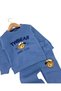 Boy's Winter 3-Yarn Thick Tracksuit Set with Fleece Inside and Teddy Bear Embroidery for Ages 2-3-4-5-6 - 4