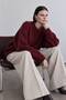 Noelle Basic Knitwear Sweater – Women's Crew Neck Long Sleeve Ribbed Soft Textured Sweater - 2