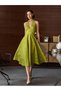 Rochie midi, verde - 3