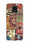Redmi Note 9 Pro Compatible Old Poster Collage Printed Transparent Phone Case