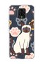 Redmi Note 9 Pro Compatible Transparent Phone Case with Siamese Cat Paw Print