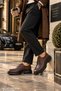 Orba Genuine Leather Lace-Up Thick Sole Men's Daily Classic Casual Shoes - 6