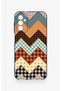 Samsung M13 Compatible Colorful Knitted Patterned Silicone Case - 2