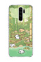 Redmi Note 8 Pro Compatible Bamboo Forest Dogs Printed Transparent Phone Case