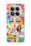 Redmi Note 15 Pro 4g / 5g Compatible Rainbow Hair Girl Printed Transparent Phone Case