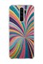 Redmi Note 8 Pro Compatible Transparent Phone Case with Silver Color Beam Print