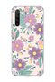 Redmi Note 8 Compatible Lilac Flower Pastel Printed Transparent Phone Case