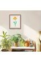 6pcs Reusable Single Flower Stencil Set Modern Floral Design PET Painting Templates for DIY on Wood - 3