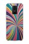Redmi Note 9 Compatible Glittery Colorful Beam Printed Transparent Phone Case
