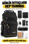 4927 Black Unisex Water-Resistant Multi-Compartment Crossbody Shoulder and Chest Bag