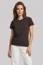 Women's Crew Neck 100% Cotton Interlock (Pack of 3) T-Shirt White-Beige-Bitter Coffee - 4