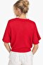Lace Hem Detailed Loose Knitwear Blouse - 4