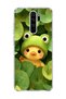 Redmi Note 8 Pro Compatible Transparent Phone Case with Frog Hat and Duck Print