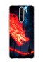 حافظة هاتف شفافة متوافقة مع Redmi Note 8 Pro مطبوعة بطبعة Fire Dragon Forest