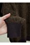 Lütfiye 3 Button Collared Soft Sweater-Kr6043 Brown - 5