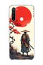 Redmi Note 8 Compatible Samurai Red Sun Maple Printed Transparent Phone Case