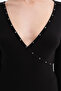 V-Neck Long Sleeve Blouse B1158 - 3