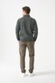 Men's Khaki Melange Stand Collar Half Zipper Abbate Model Thessaloniki Sweatshirt - 4