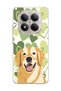 Redmi Note 15 Pro 4g / 5g Compatible Yellow Dog Green Heart Printed Transparent Phone Case