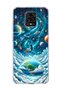 Redmi Note 9 Pro Compatible Girl on the Swing Galaxy Printed Transparent Phone Case