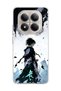 Redmi Note 15 Pro 4g / 5g Compatible Anime Turquoise Eye Printed Transparent Phone Case
