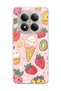 Redmi Note 15 Pro 4g / 5g Compatible Ice Cream Strawberry Pink Printed Transparent Phone Case