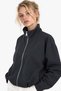 Women's polo collar zippered oversize jacket