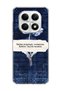 Redmi Note 15 4g Compatible Navy Blue Tulip Printed Transparent Phone Case