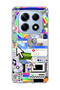 Redmi Note 14 Pro 4g Compatible Rainbow Old Computer Printed Transparent Phone Case
