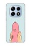 Redmi Note 14 Pro 4g Compatible Funny Sausage Character Printed Transparent Phone Case