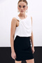 White One-Shoulder Detailed Buckle Women's Blouse – Timeless Elegance and Modern Design - White - 4