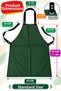 Khaki Leather Children's Apron – Standard Size – for Painting, Coloring, and Craft Activities - 2