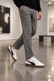 Pr-5095 White Black Men's Casual Sneaker Daily Comfortable Sports Shoes