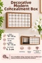 Wall Mountable Decorative Modem-Wifi and Fuse Storage Box 30X40 cm Depth 11 cm