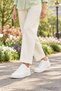 Rb-5454 Unisexs White Daily Sneaker Anatomical Sole Comfort Sports Shoes