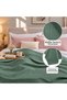 100% Cotton 180X220 cm Waffle Patterned, Pique Bed & Sofa Cover - 4