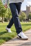 Pr-2597 White Black Men's Casual Sneaker Daily Comfortable Sports Shoes