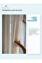 Vertical Corded Striped Tulle Curtain, 1/3 Dense Pleats, Off-White Glitter - 2