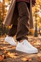 Cr-1835 Women's White Daily Comfortable Sneaker Comfort Anatomical Sports Shoes