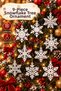 Set of 9 Snowflake Christmas Tree Ornaments White Decorative Hanging Ornaments