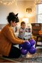 Halloween Mini Balloon Stand Set - 7 Stands + 7 Latex Balloons (Black, Orange, Purple) |   Halloween - 4