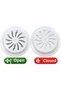 Adjustable Glass Vent 180 mm Natural Gas Vent White Ventilation Vent - 2