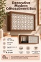Wall Mountable Decorative Modem-Wifi and Fuse Storage Box 30X40 cm Depth 11 cm