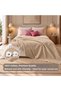 100% Cotton 240X260 cm Premium Waffle Pattern Pique Blanket & Bedspread - 3
